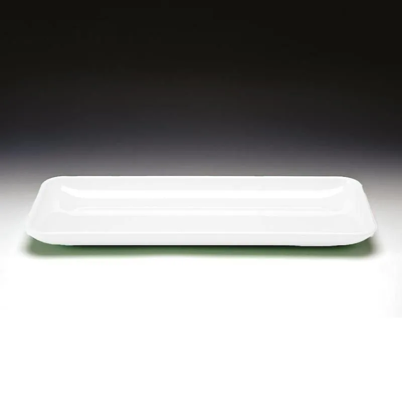 Zicco K-2028 Melamin Dikdörtgen Teşhir Tabağı, 21x51x4 cm, Sarı