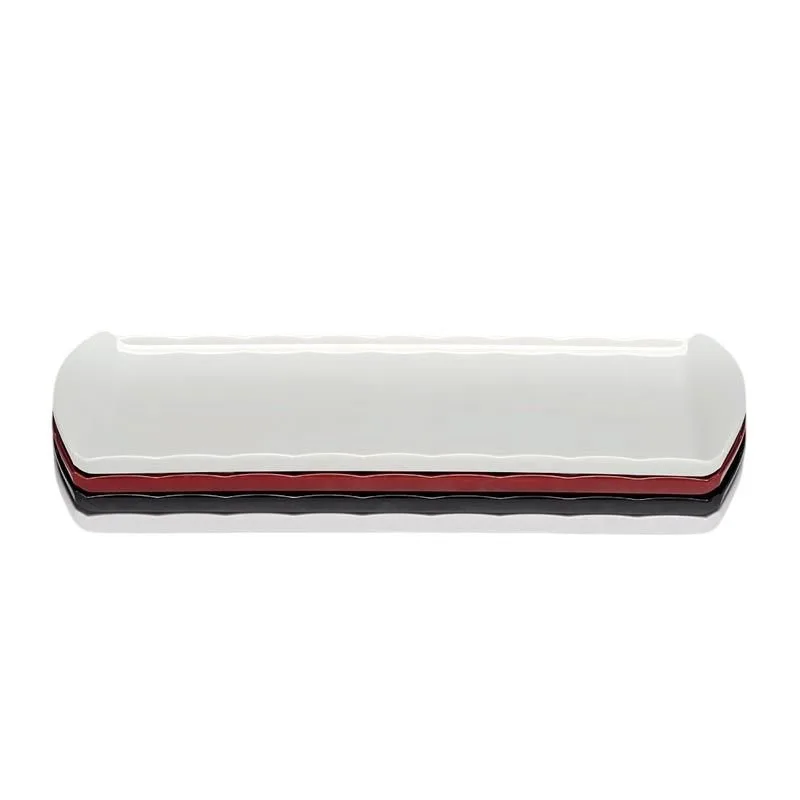 Zicco K-2055 Melamin Teşhir Tabağı, 25x43 cm, Beyaz