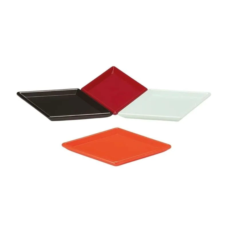 Zicco K-8511 Mini Baklava Dilimli Teşhir Tabağı, 17x11 cm, Kırmızı