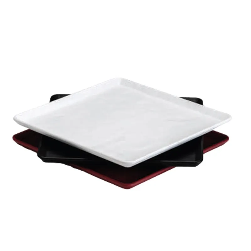 Zicco K-9250 Taş Model Melamin Teşhir Tepsisi, 29x29 cm, Sarı