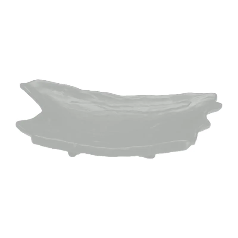 Zicco K-9700 Taş Model Melamin Teşhir Tabağı, 18x27.5 cm, Siyah
