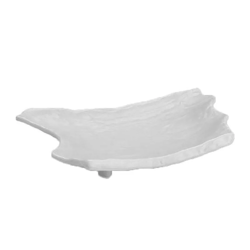 Zicco K-9750 Taş Model Melamin Teşhir Tabağı, 23.5x36.5 cm, Kırmızı