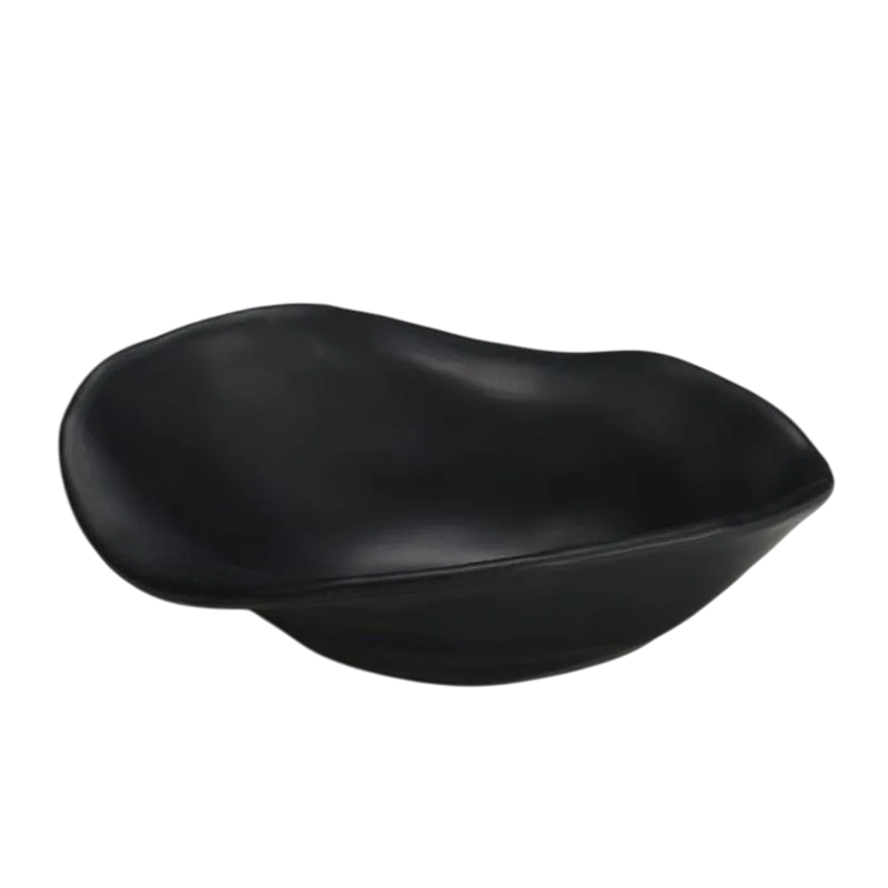 Zicco K-9800 Taş Model Melamin Teşhir Tabağı, 19x23 cm, Kırmızı