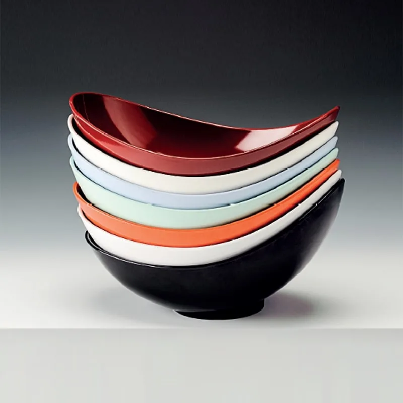 Zicco K-2048 Melamin Teşhir Kasesi, 36x22x11-17 cm, Sarı