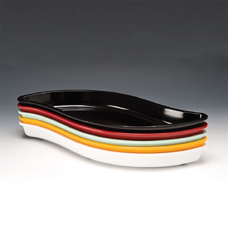 Zicco K-1811 Dolfin Melamin Teşhir Tabağı, 51x20x5 cm, Mavi