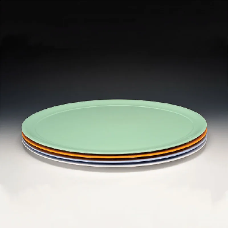 Zicco K-2003 Büyük Boy Melamin Teşhir Tabağı, 55.5x42x3 cm, Kırmızı