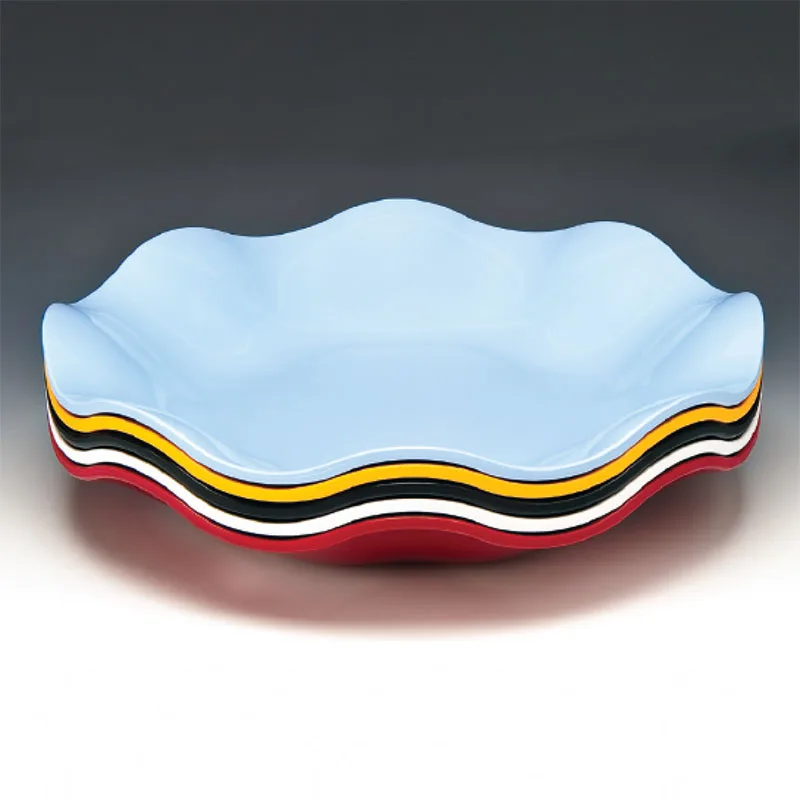 Zicco K-1043 Melamin Papatya Teşhir Tabağı, 45x7 cm, Yeşil