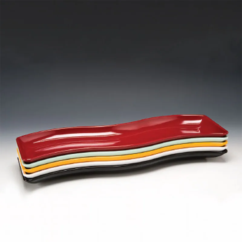 Zicco K-1071 S Model Melamin Teşhir Tabağı, 60x18x4 cm, Mavi