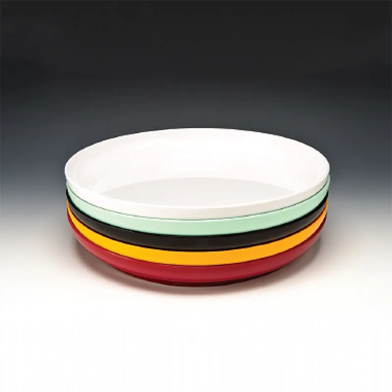 Zicco K-5347 Yuvarlak Melamin Teşhir Tabağı, 39x5 cm, Beyaz