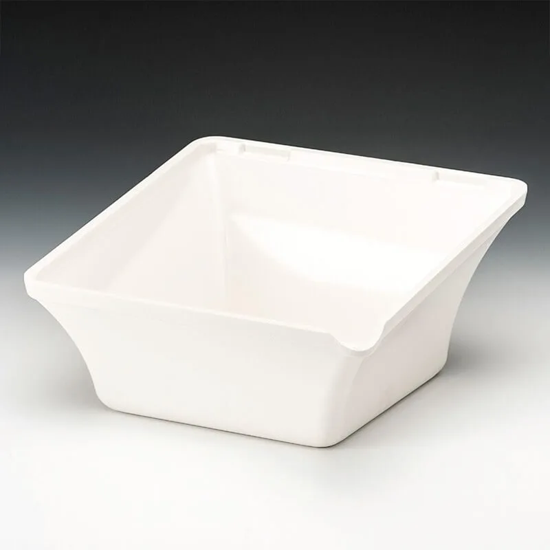 Zicco K-2013 Melamin Teşhir Kasesi, 22x22x8 cm, Beyaz