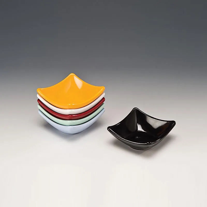 Zicco K-4511 Mini Köşeli Sosluk, 8.5x8.5x3.5 cm, Beyaz