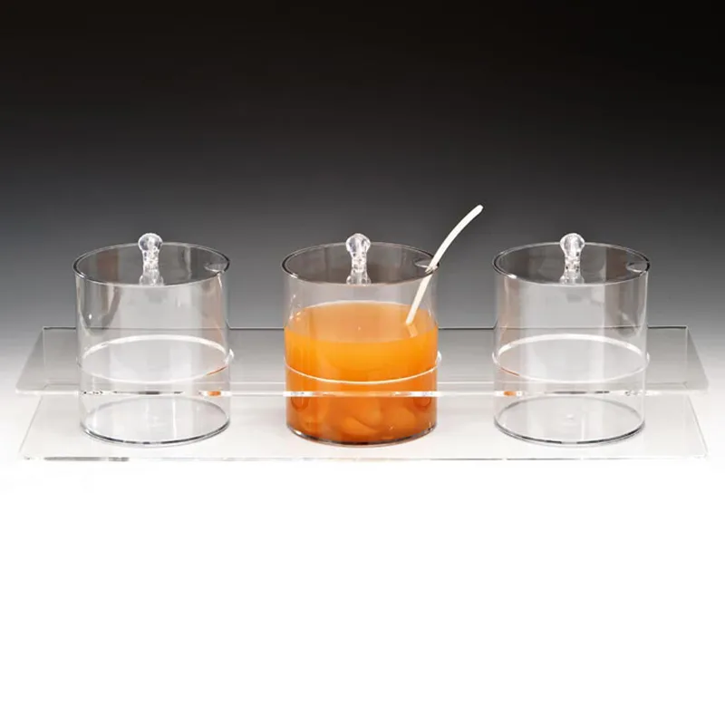 Zicco ZCP-088 Polikarbon Sosluk Reçellik Standı, 3'lü, 2.1 L, 21x60 cm