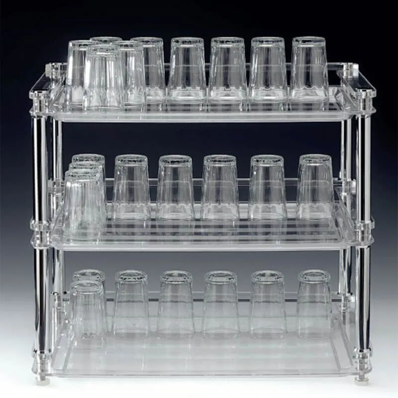 Zicco ZCP-672 Polikarbon Tepsili Bardak Standı, 53x33x46 cm