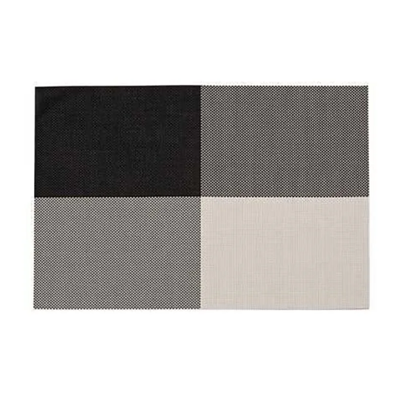Zicco P-26 Plastik Örgülü Amerikan Servis, 30x45 cm, Siyah-Beyaz