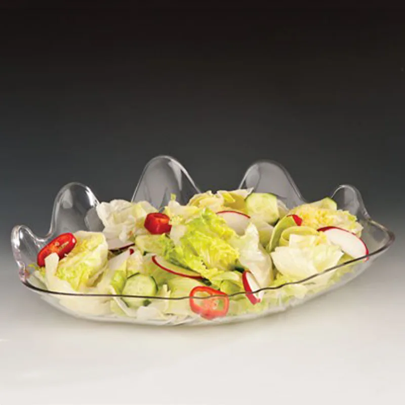 Zicco ZCP-300 Polikarbon İstiridye Teşhir Tabağı, 38x27x h:5 cm, Siyah