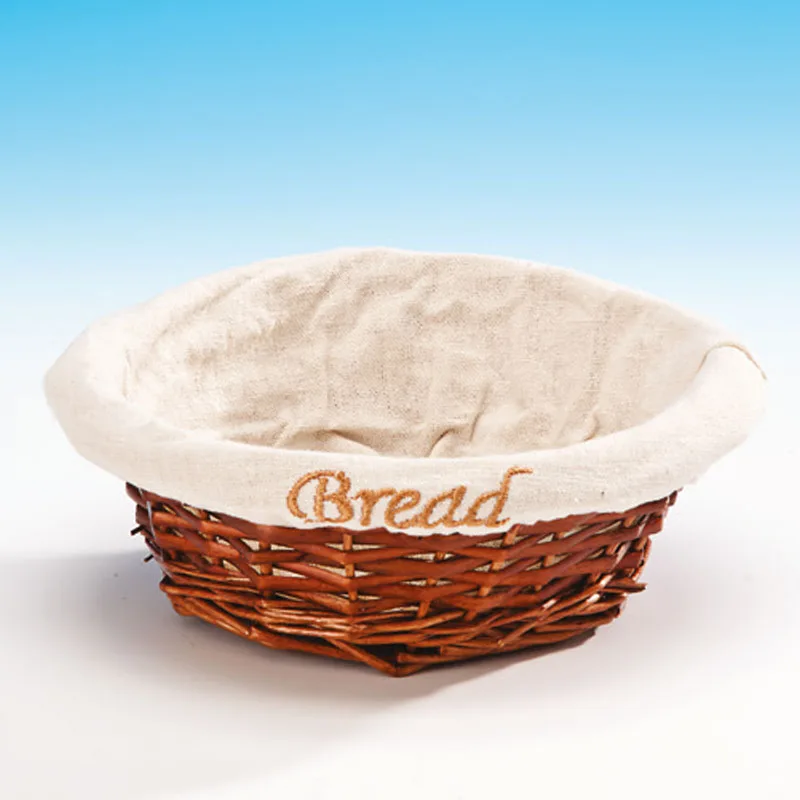 Zicco JN-197 Bezli Yuvarlak Ekmek Sepeti, 18x6 cm, Açık Renk