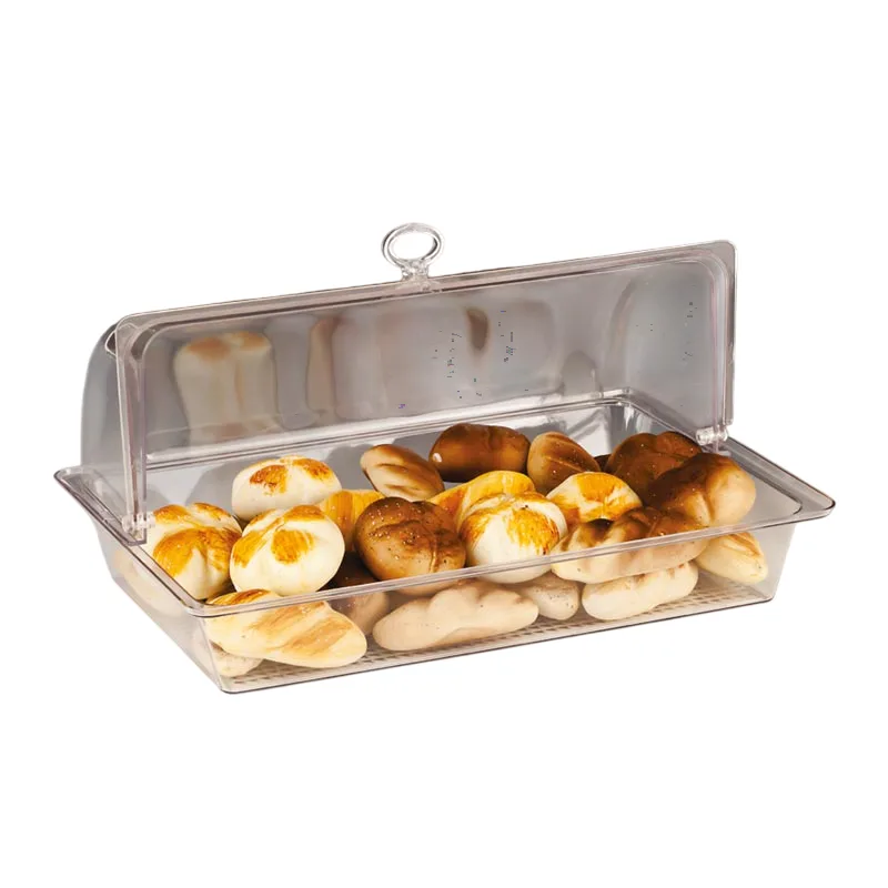 Zicco ZCP-319 Polikarbon Rolltop Kapaklı Derin Muhafaza Kabı 28x43x22 cm Şeffaf