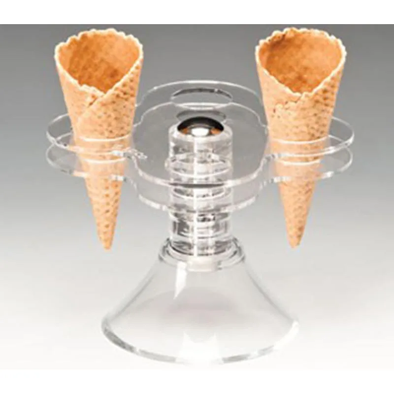 Zicco ZCP-432 Ayaklı Akrilik Dondurma Servis Standı, 13.5x13.5x11.5 cm