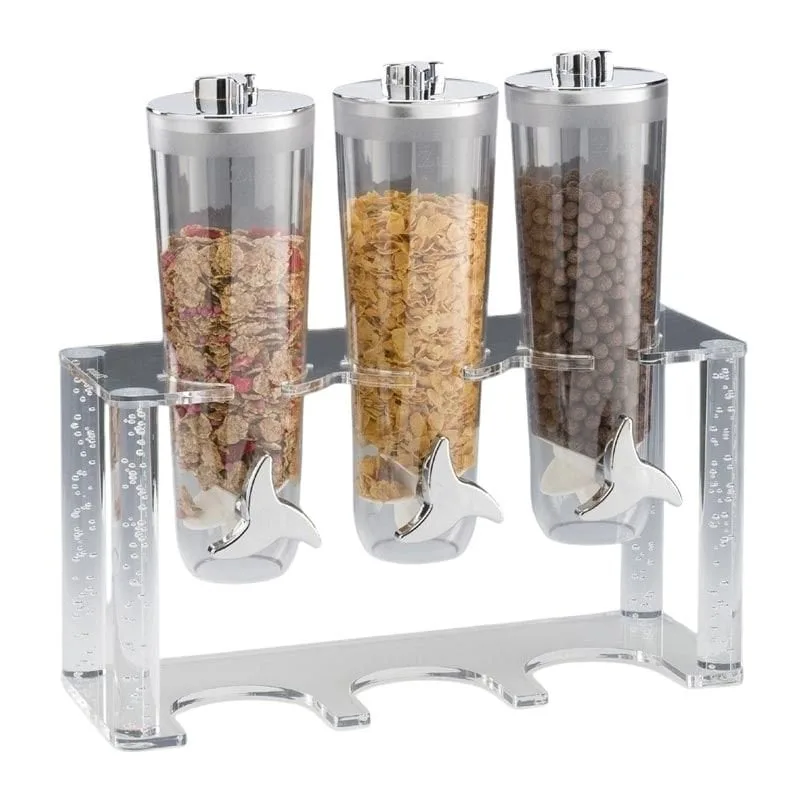 Zicco ZCP-775 Standlı Cornflakes Aleti, 3'lü, 44x17x43 cm, Şeffaf