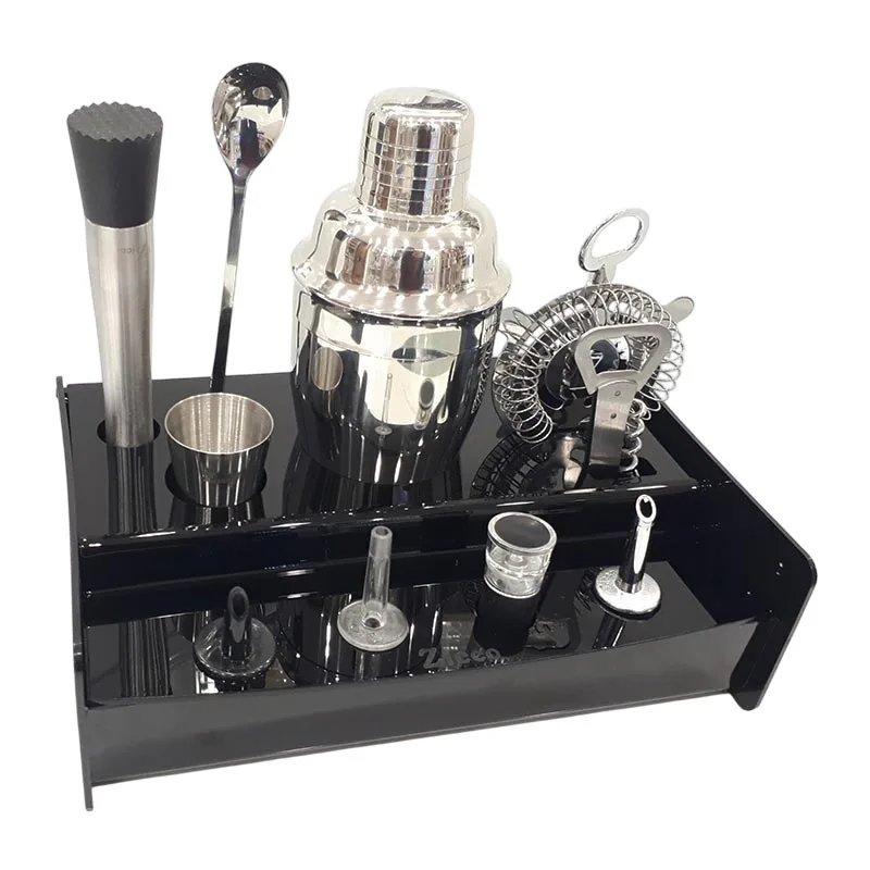 Zicco ZCP-835 Bar Kokteyl Seti, 11 Parça, Çelik Shakerlı